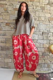 Carnaby Balloon Cuff Pant Sangria & Tan
